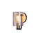 Poise 1-Light Wall Sconce (254|FSN-8081-CLER-MBBR)