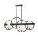 Cirque 4-Light Island Chandelier (254|FSN-4370-OPAL-MBLK)