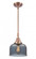Bell - 1 Light - 8 inch - Antique Copper - Mini Pendant (3442|447-1S-AC-G73)
