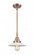 Halophane - 1 Light - 9 inch - Antique Copper - Mini Pendant (3442|447-1S-AC-G1-LED)
