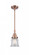 Canton - 1 Light - 7 inch - Antique Copper - Mini Pendant (3442|447-1S-AC-G182S-LED)
