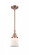 Canton - 1 Light - 7 inch - Antique Copper - Mini Pendant (3442|447-1S-AC-G181S-LED)