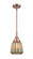Chatham - 1 Light - 7 inch - Antique Copper - Mini Pendant (3442|447-1S-AC-G146)