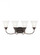 Holman traditional 4-light LED indoor dimmable bath vanity wall sconce in bronze finish with satin e (38|44808EN3-710)