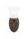 Holman traditional 1-light LED indoor dimmable bath vanity wall sconce in bronze finish with satin e (38|41806EN3-710)