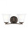 Emmons traditional 2-light LED indoor dimmable bath vanity wall sconce in bronze finish with satin e (38|4439002EN3-710)