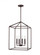 Perryton transitional 4-light LED indoor dimmable medium ceiling pendant hanging chandelier light in (38|5115004EN-710)