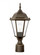 Bakersville traditional 1-light LED outdoor exterior post lantern in antique bronze finish with sati (38|82941EN3-71)