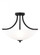 Geary transitional 3-light LED indoor dimmable ceiling flush mount fixture in midnight black finish (38|7716503EN3-112)