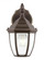 Bakersville traditional 1-light outdoor exterior small round wall lantern sconce in antique bronze f (38|88936-71)