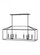 Perryton transitional 8-light indoor dimmable linear ceiling chandelier pendant light in midnight bl (38|6615008-112)