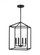 Perryton transitional 4-light indoor dimmable small ceiling pendant hanging chandelier light in midn (38|5215004-112)