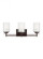 Elmwood Park traditional 3-light LED indoor dimmable bath vanity wall sconce in bronze finish with s (38|4437303EN3-710)