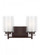 Elmwood Park traditional 2-light indoor dimmable bath vanity wall sconce in bronze finish with satin (38|4437302-710)