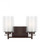 Elmwood Park traditional 2-light indoor dimmable bath vanity wall sconce in bronze finish with satin (38|4437302-710)