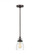 Belton transitional 1-light indoor dimmable ceiling hanging single pendant light in bronze finish wi (38|6114501-710)
