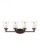 Belton transitional 4-light indoor dimmable bath vanity wall sconce in bronze finish with clear seed (38|4414504-710)