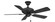 Edgewood 44 inch Indoor/Outdoor Ceiling Fan - Black with Black blades (90|FP9044BLW)