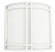 Radio Wall Sconce - White Finish - White Acrylic Shade (1|RDS11101600L41WH)