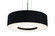 Montclair 19'' LED Pendant - Satin Nickel Fin - Black Shade (1|MCP1932LAJUDSN-BK)