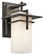 Caterham 11.75'' 1 Light Outdoor Wall Light with Satin Etched Cased Opal Glass in Olde Bronze (10687|49642OZ)