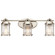 Ashland Bay 24'' 3 Light Vanity Light Clear Seeded Ribbed Glass in Polished Nickel (10687|45772PN)