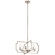 Downtown Deco 6 Light Convertible Chandelier Polished Nickel (10687|44128PN)