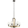 Dancar™ 28'' 6 Light Chandelier Natural Brass (10687|44022NBR)