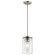 Crosby 10.75'' 1 Light Mini Pendant with Clear Glass Brushed Nickel (10687|43996NI)