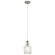 Riviera 10.75'' 1 Light Pendant with Clear Ribbed Glass in Brushed Nickel (10687|43957NI)