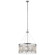 Piper 24'' 6 Light Round Chandelier with Alternating Clear Glass and Chrome Metal Rods with Clear (10687|43723CH)