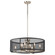 Titus 9.75'' 8 Light Chandelier with Black Mesh Shade in Polished Nickel (10687|43715PN)