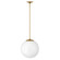 Medium Orb Pendant (87|3744HB-WH)