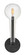 Medium Single Light Sconce (87|30520BK)