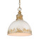 Golden Lighting Alison 1-light Pendant in Vintage Gold and Antique Ivory shade (36|0809-M VG-AI)
