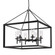 6 Light Chandelier (36|2073-6 BLK-CLR)