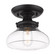 Wry Lighting Nash 1-light Semi-Flush Mount in Matte Black (36|3419-SF BLK-CLR)