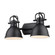 Yep by Golden Lighting Duncan 2-light Vanity in Matte Black (36|3602-BA2 BLK-BLK)