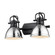 Yep by Golden Lighting Duncan 2-light Vanity in Matte Black and Chrome shade (36|3602-BA2 BLK-CH)