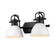 Yep by Golden Lighting Duncan 2-light Vanity in Matte Black and Matte White shade (36|3602-BA2 BLK-WHT)
