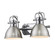 Yep by Golden Lighting Duncan 2-light Vanity in Chrome and Pewter shade (36|3602-BA2 CH-PW)