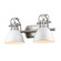 Yep by Golden Lighting Duncan 2-light Vanity in Pewter and White shade (36|3602-BA2 PW-WH)