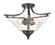 Natalie 3-Light Semi-Flush Ceiling Mount Matte Black (670|1483-MB)