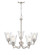 Caily 5-Light Chandelier Ceiling Light Brushed Nickel (670|2115-BN)