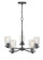 Verlana 5-Light Chandelier Ceiling Light Matte Black (670|2715-MB)