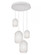 Callie 4 Light Round Pendant,120V,White (1|CALP99WHRND4)