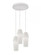 Candace 3 Light Round Pendant,120V,Satin Nickel (1|CNDP05MBWHRND3)