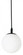 LORETTO PENDANT MEDIUM BASE 120V (1|LRTP07MBBK)