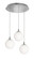 Loretto 3 Light Round Pendant (1|LRTP07MBSNRND3)