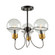 Martina 3 Light Semi-Flush Mount (12|AC11723BK)